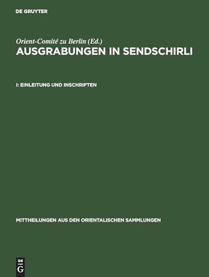Einleitung und Inschriften