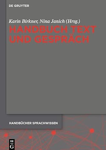 Handbuch Text und Gespräch
