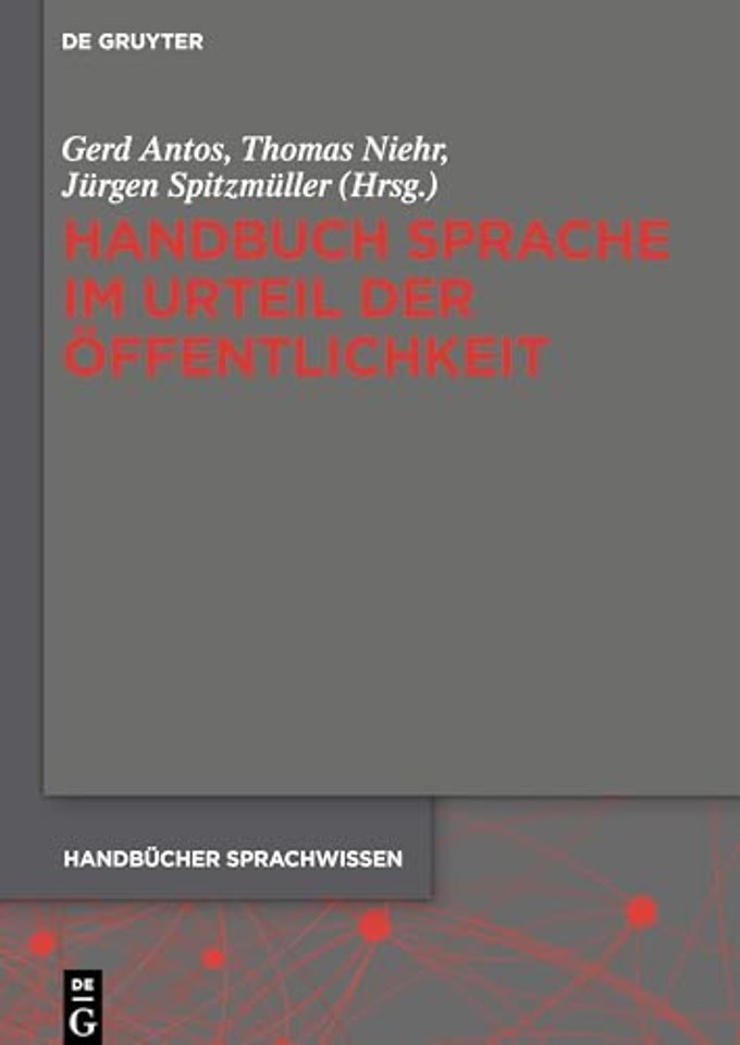Handbuch Sprache Im Urteil Der Offentlichkeit