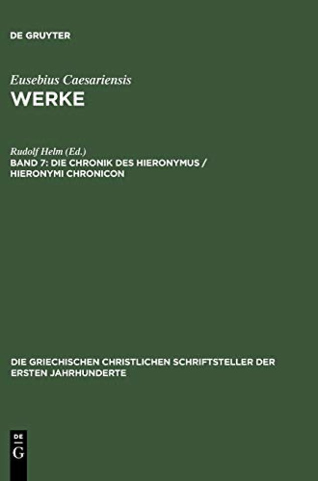 Die Chronik des Hieronymus / Hieronymi Chronicon