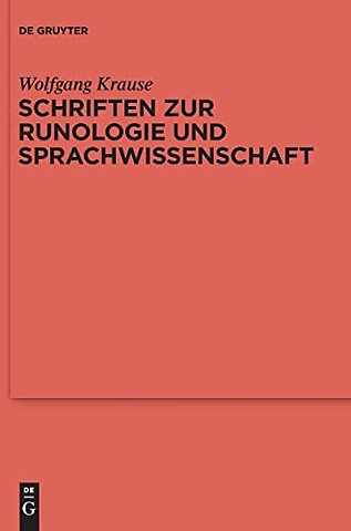 Schriften zur Runologie und Sprachwissenschaft