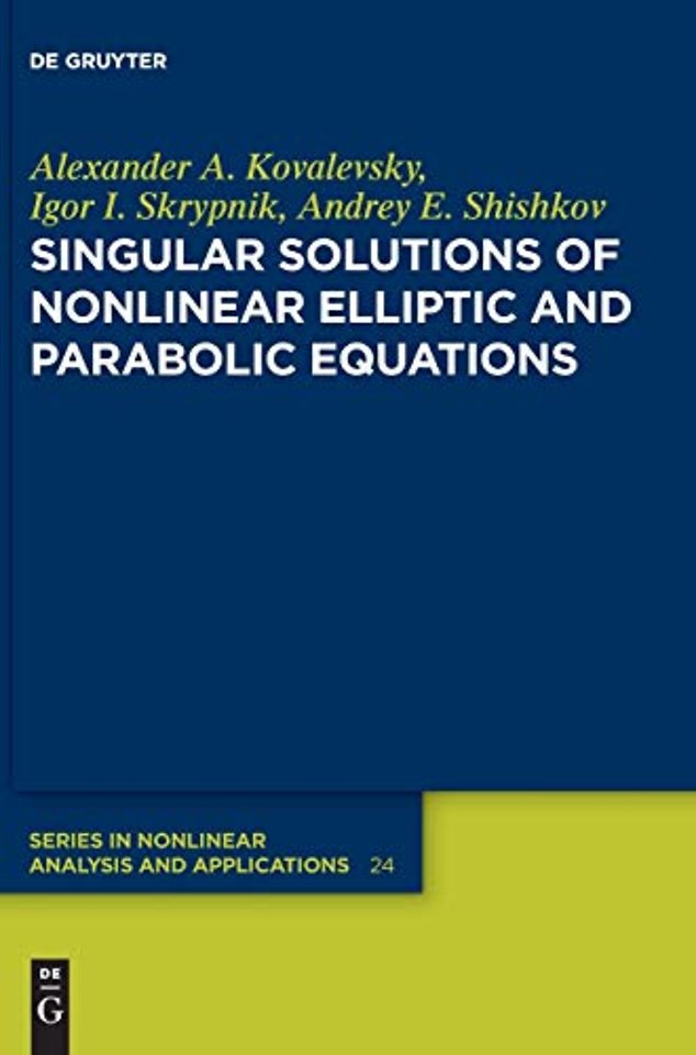 Singular Solutions of Nonlinear Elliptic and Parabolic Equations