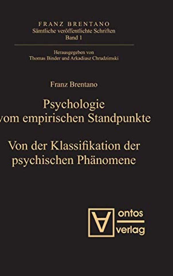 Psychologie vom empirischen Standpunkt. Von der Klassifikation psychischer Phänomene
