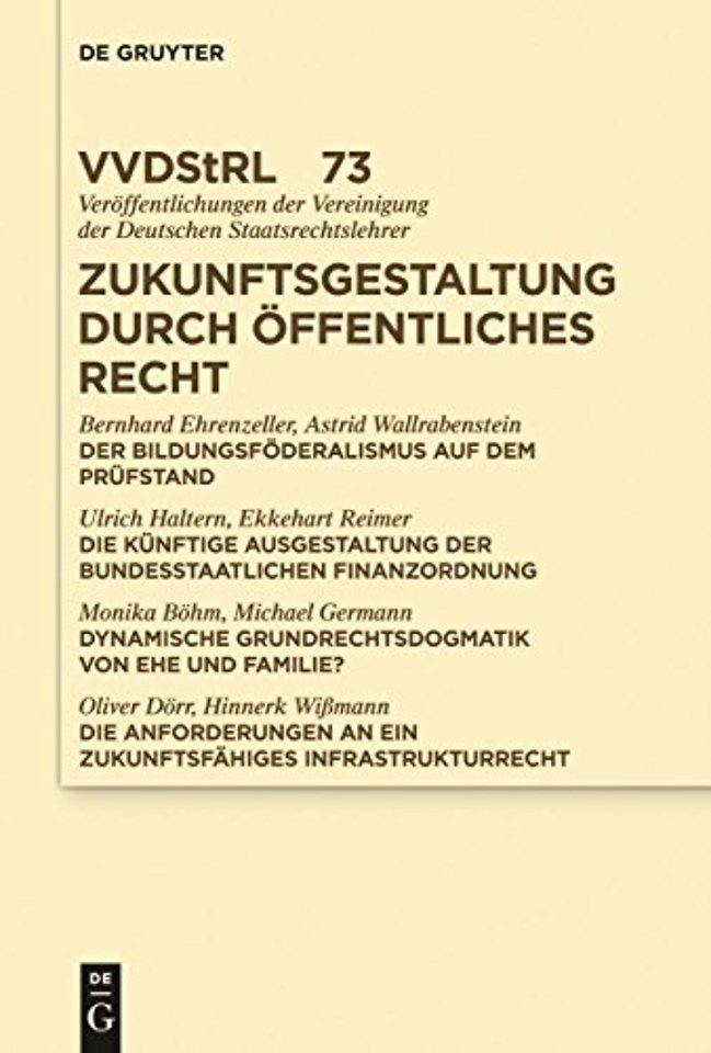 Zukunftsgestaltung durch Offentliches Recht