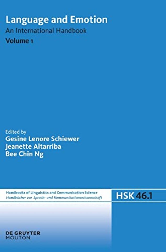 Language and Emotion. Volume 1