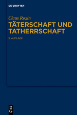 Täterschaft und Tatherrschaft