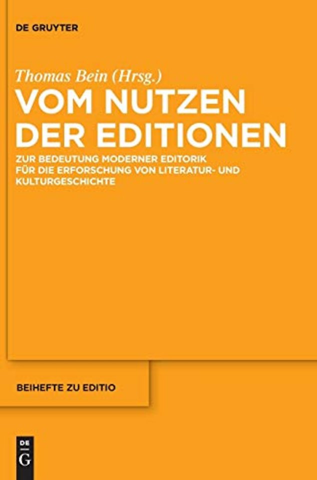 Vom Nutzen der Editionen