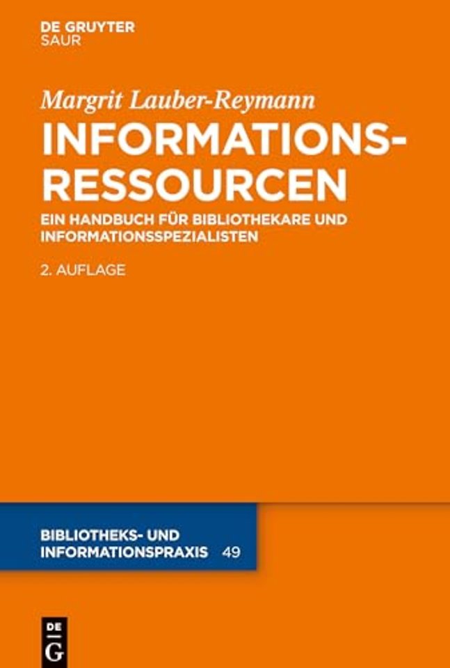 Informationsressourcen – Ein Handbuch für Bibliothekare und Informationsspezialisten