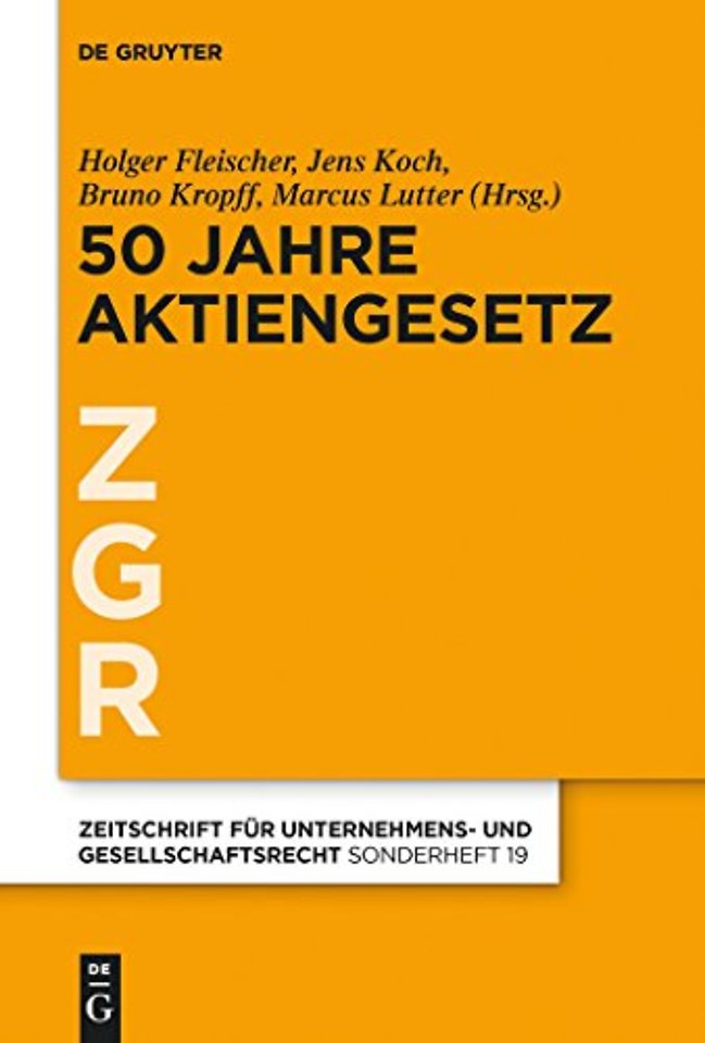 50 Jahre Aktiengesetz