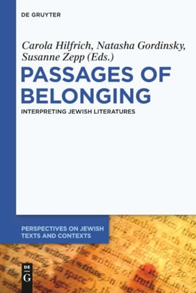 Passages of Belonging – Interpreting Jewish Literatures