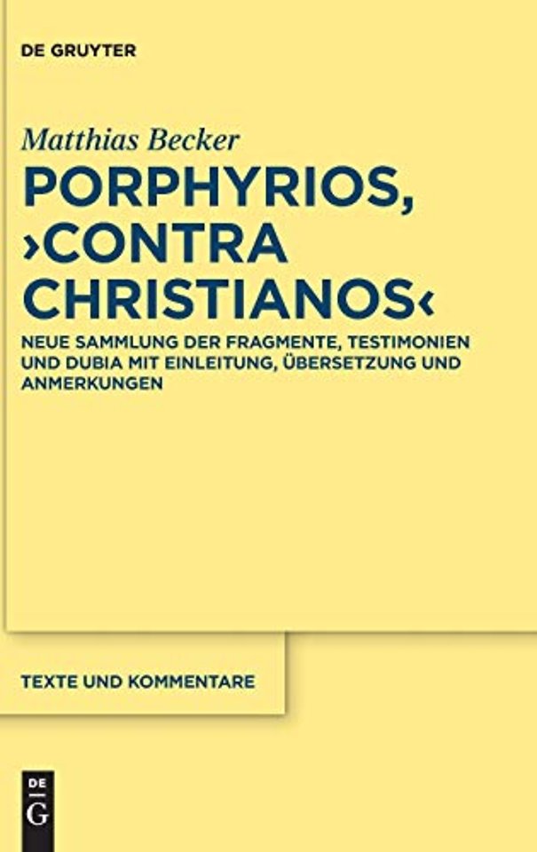 Porphyrios, "Contra Christianos"