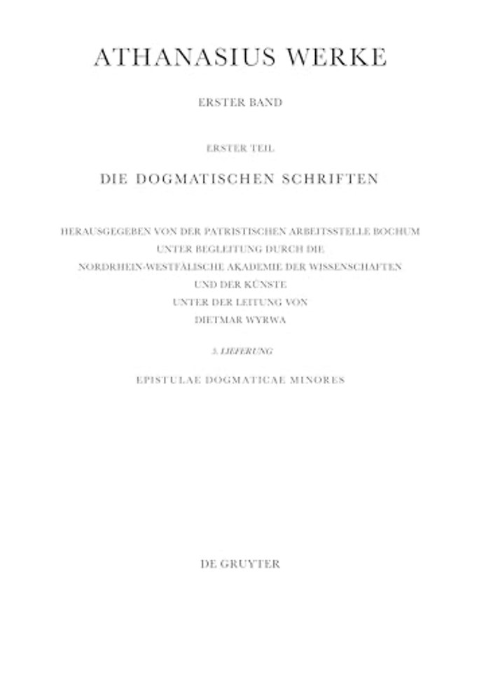 Epistulae Dogmaticae Minores