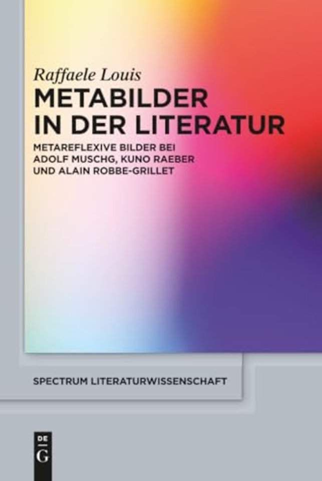 Metabilder in der Literatur – Metareflexive Bilder bei Adolf Muschg, Kuno Raeber und Alain Robbe–Grillet