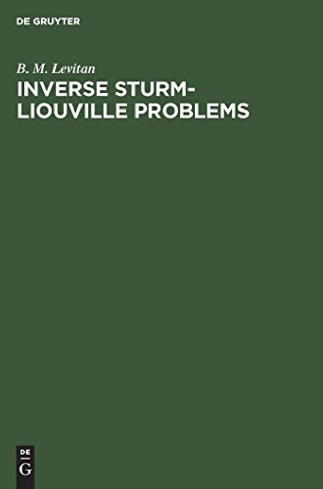 Inverse Sturm–Liouville Problems