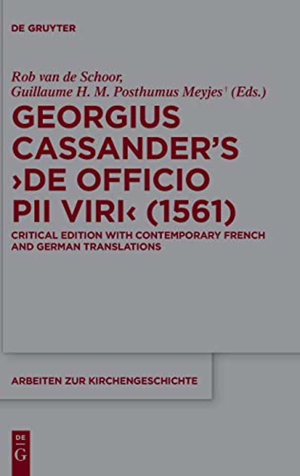 Georgius Cassander’s 'De officio pii viri' (1561)