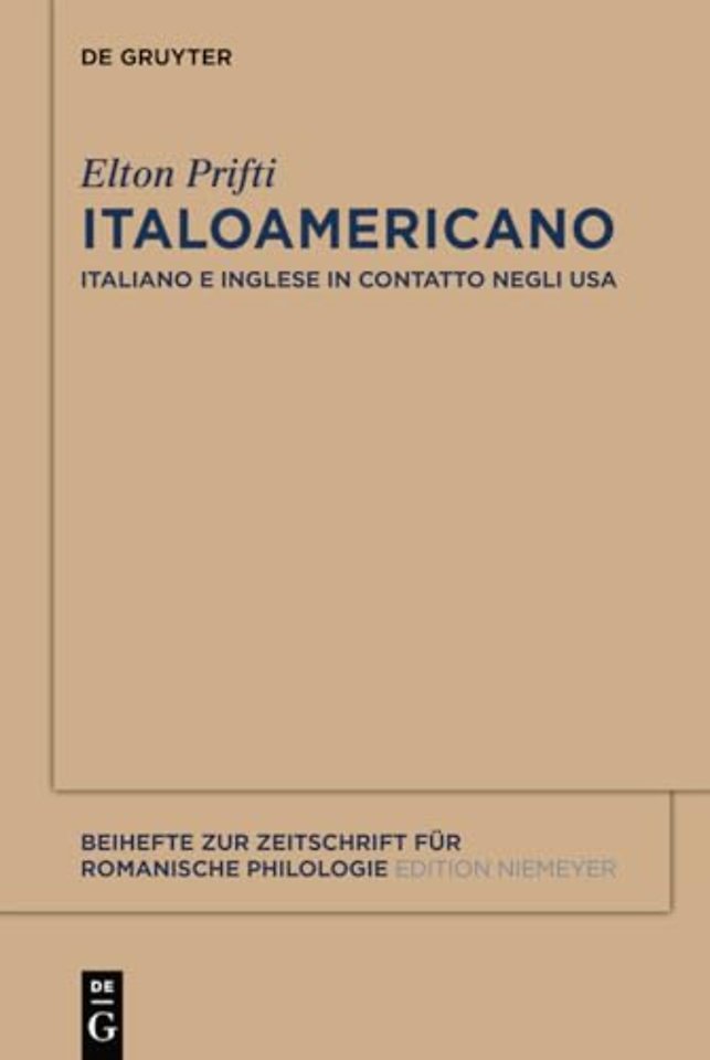 Italoamericano – Italiano e inglese in contatto negli USA. Analisi diacronica variazionale e migrazionale