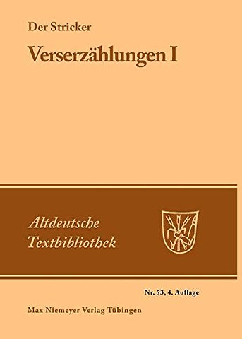 Verserzählungen I