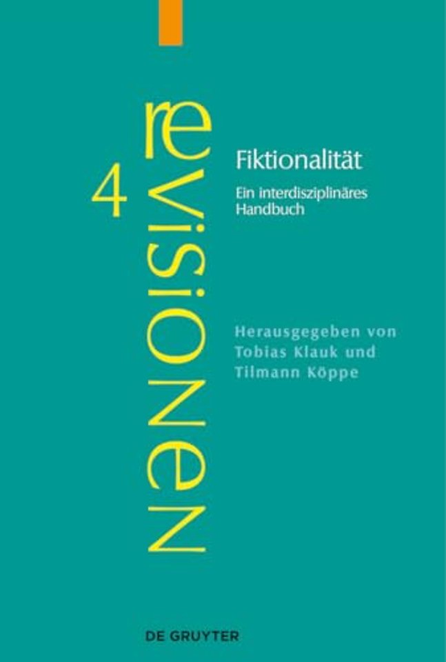 Fiktionalität – Ein interdisziplinäres Handbuch