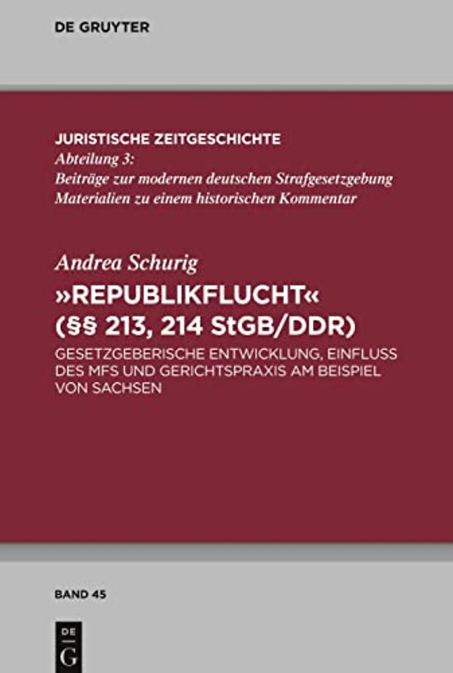 "Republikflucht" (§§ 213, 214 StGB/DDR)