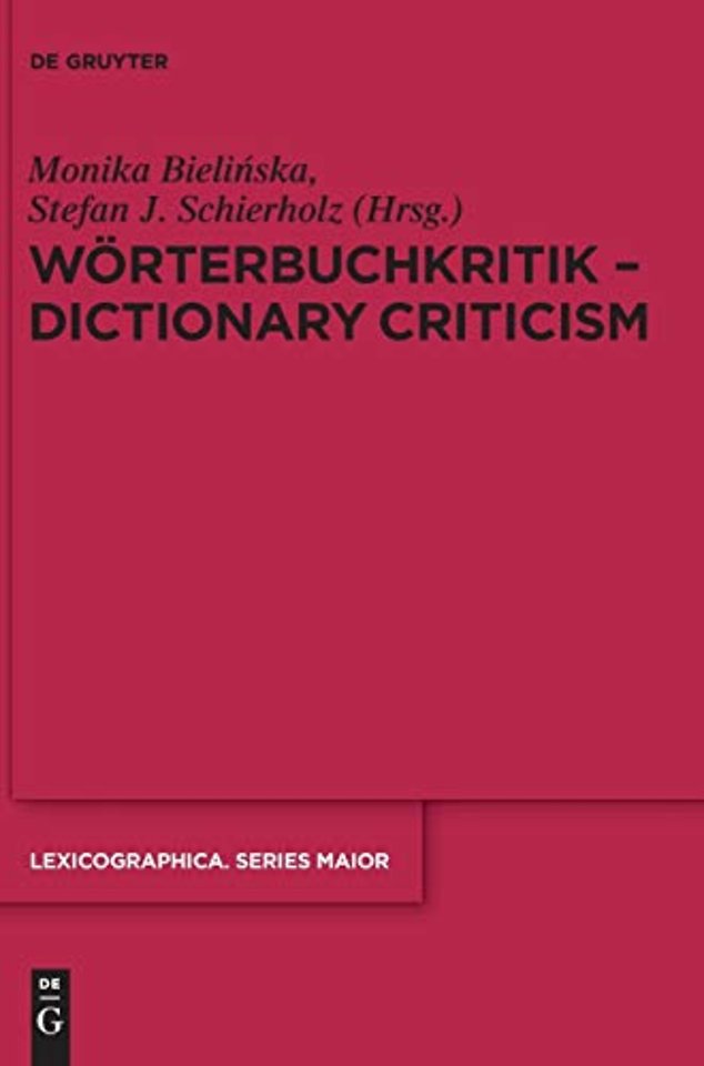 Worterbuchkritik - Dictionary Criticism