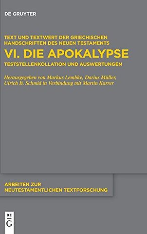 Die Apokalypse – Teststellenkollation und Auswertungen