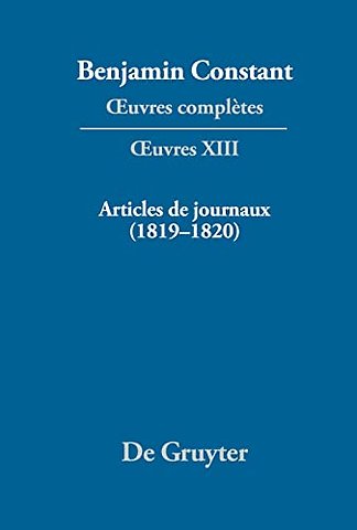 Articles de journaux (1819–1820)