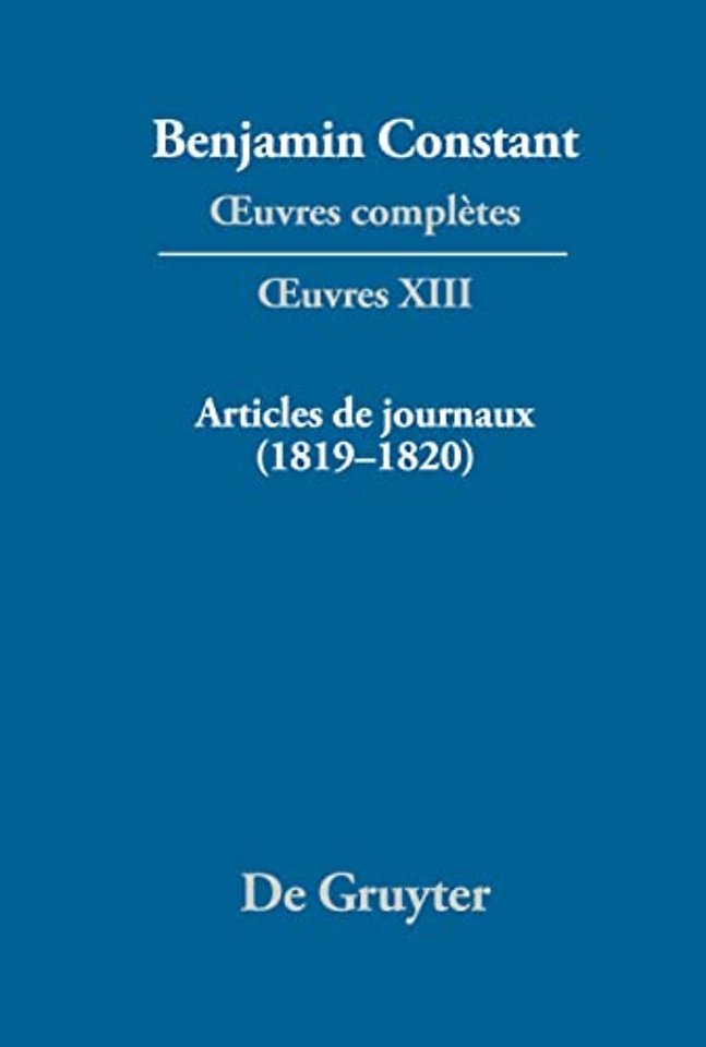 Articles de journaux (1819–1820)