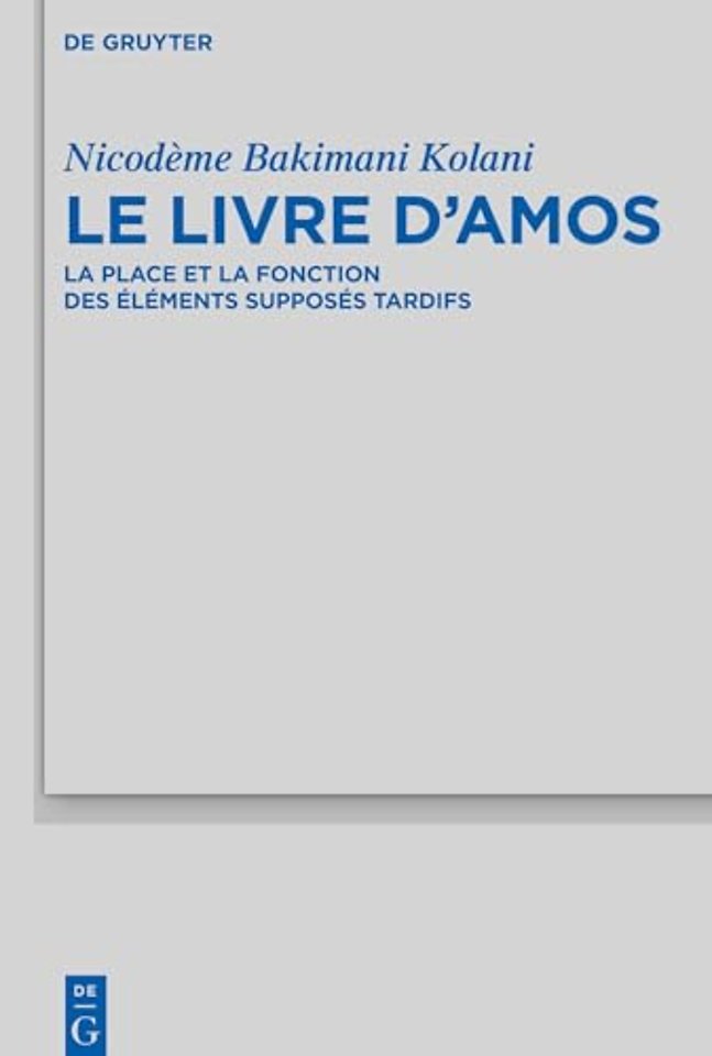 Le livre d’Amos