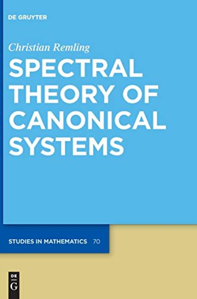 Spectral Theory of Canonical Systems