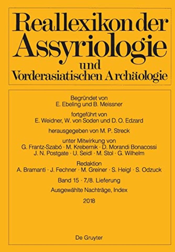 Ausgewahlte Nachtrage, Index