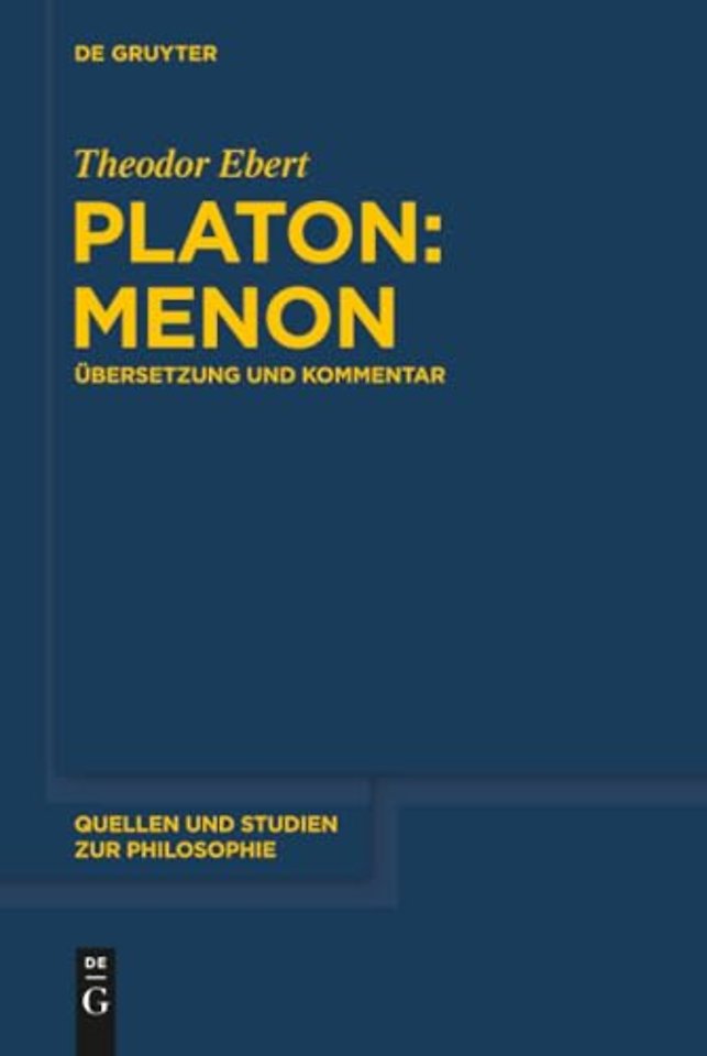 Platon: Menon – Übersetzung und Kommentar