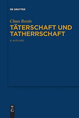 Täterschaft und Tatherrschaft