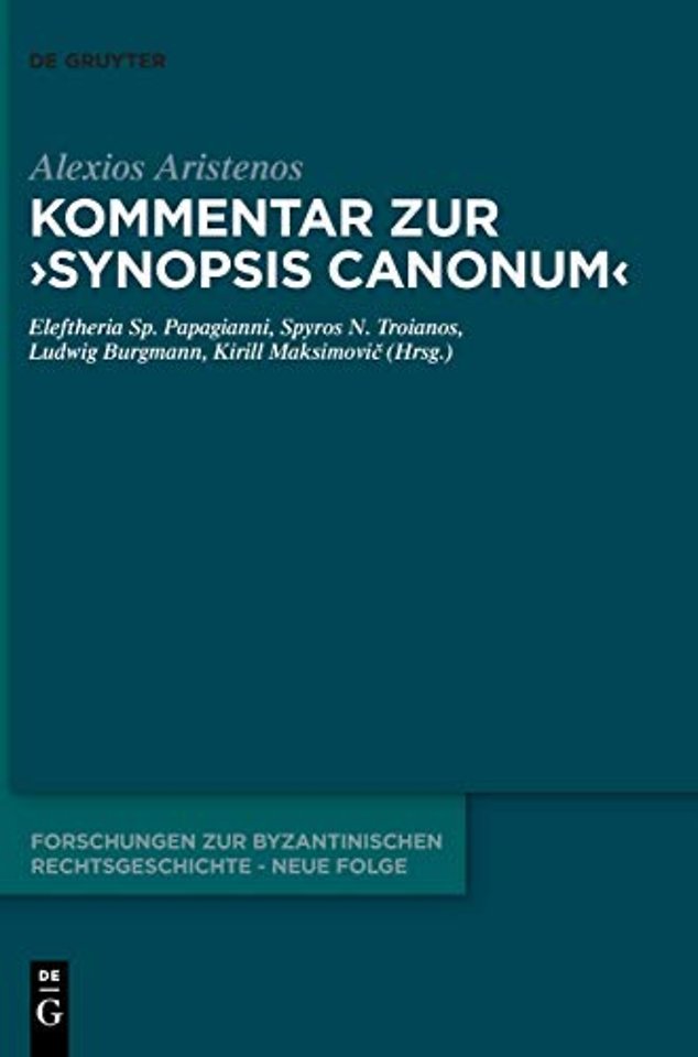 Kommentar zur "Synopsis canonum"