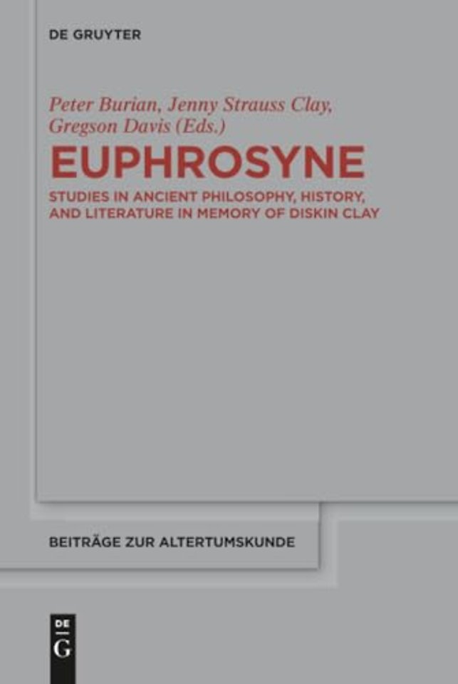 Euphrosyne – Studies in Ancient Philosophy, History, and Literature