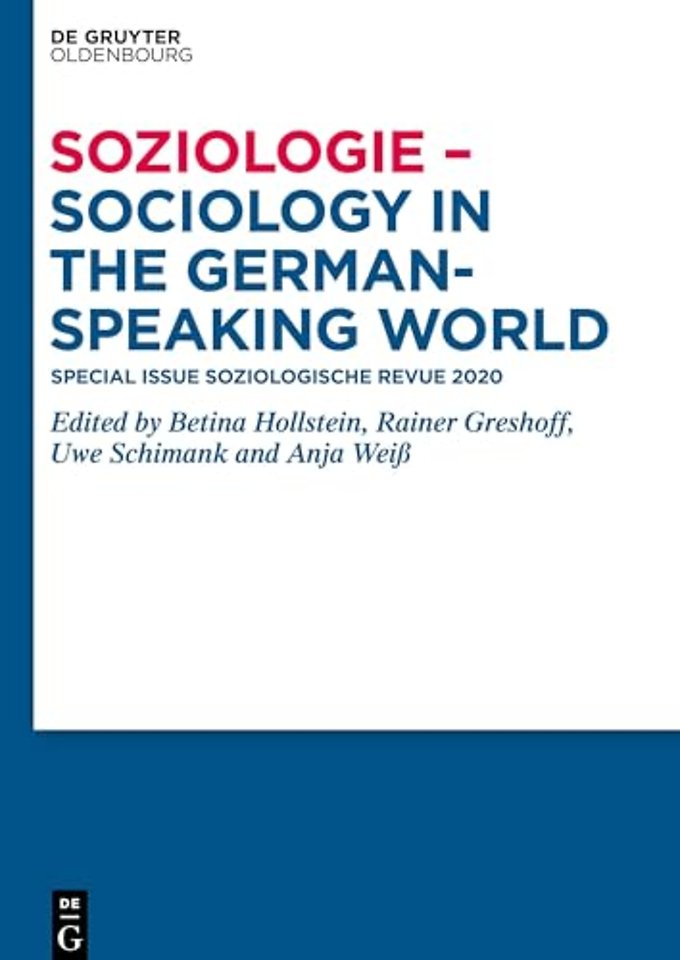 Soziologie – Sociology in the German–Speaking Wo – Special Issue Soziologische Revue 2020
