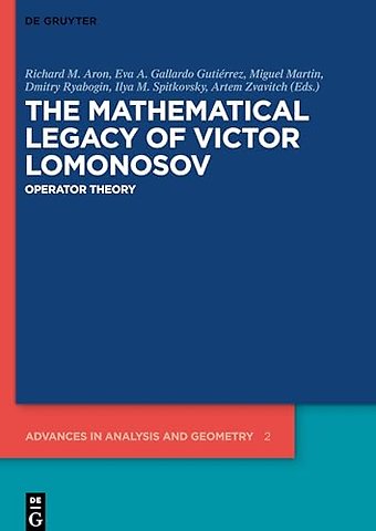 The Mathematical Legacy of Victor Lomonosov – Operator Theory