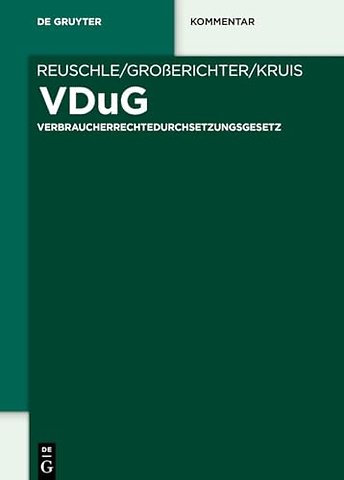 VDuG – Verbraucherrechtedurchsetzungsgesetz