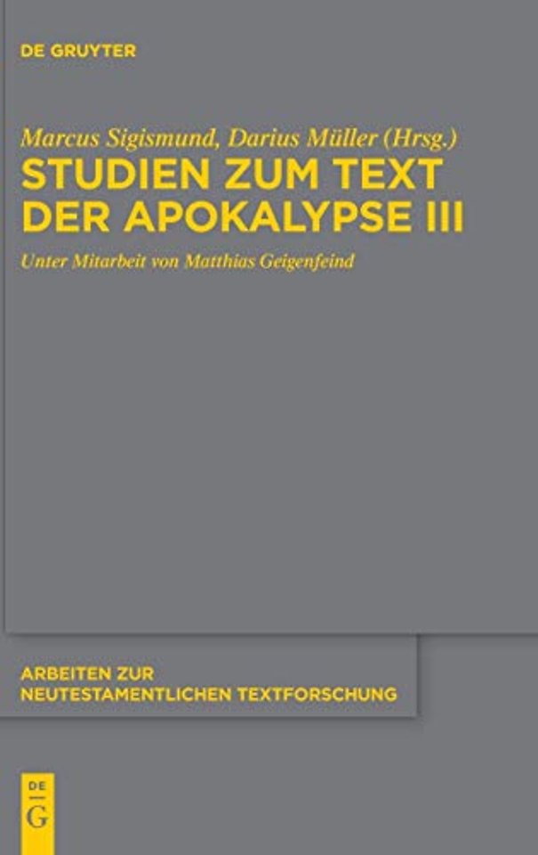 Studien zum Text der Apokalypse III