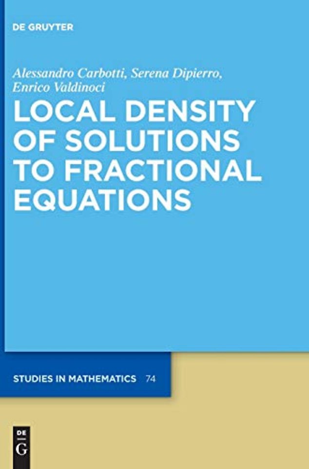 Local Density of Solutions to Fractional Equations