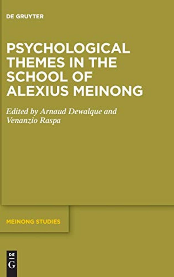 Psychological Themes in the School of Alexius Meinong