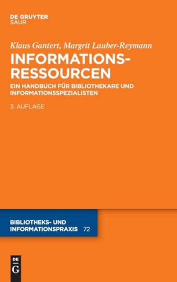Informationsressourcen – Ein Handbuch für Bibliothekare und Informationsspezialisten