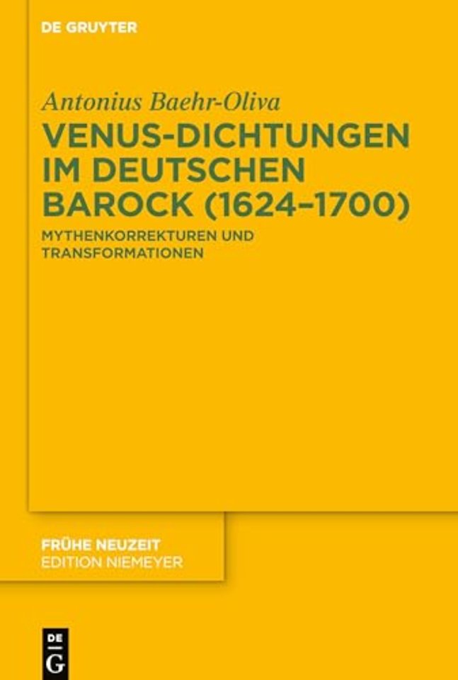 Venus-Dichtungen im deutschen Barock (1624–1700)