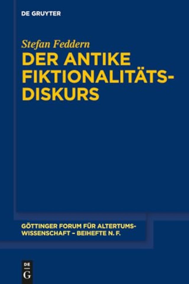Der antike Fiktionalitätsdiskurs