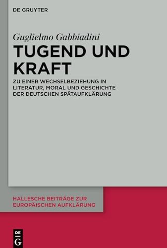 Tugend und Kraft – Zu einer Wechselbeziehung in Literatur, Moral und Geschichte der deutschen Spätaufklärung