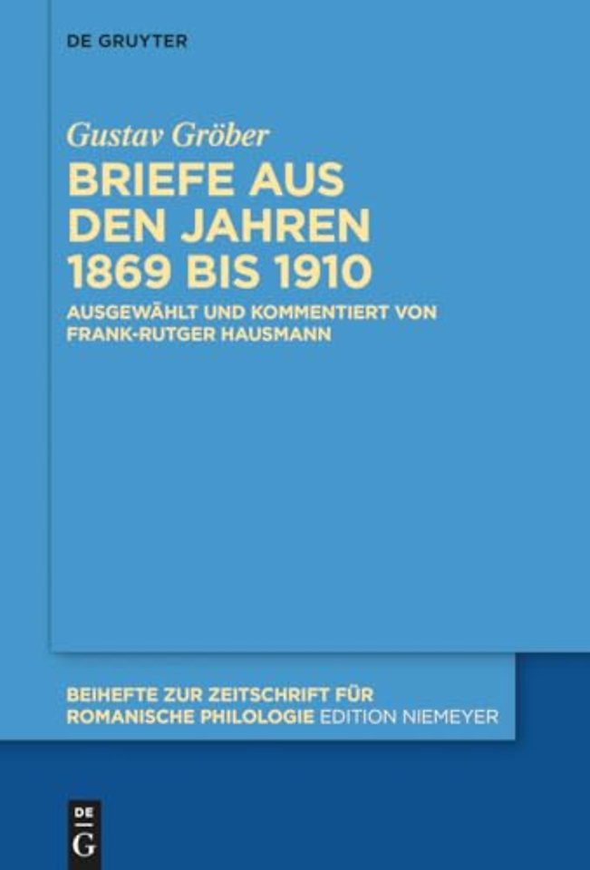 Briefe aus den Jahren 1869 bis 1910