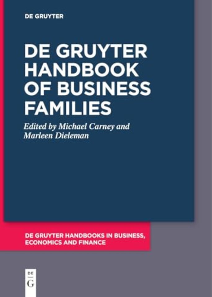 De Gruyter Handbook of Business Families