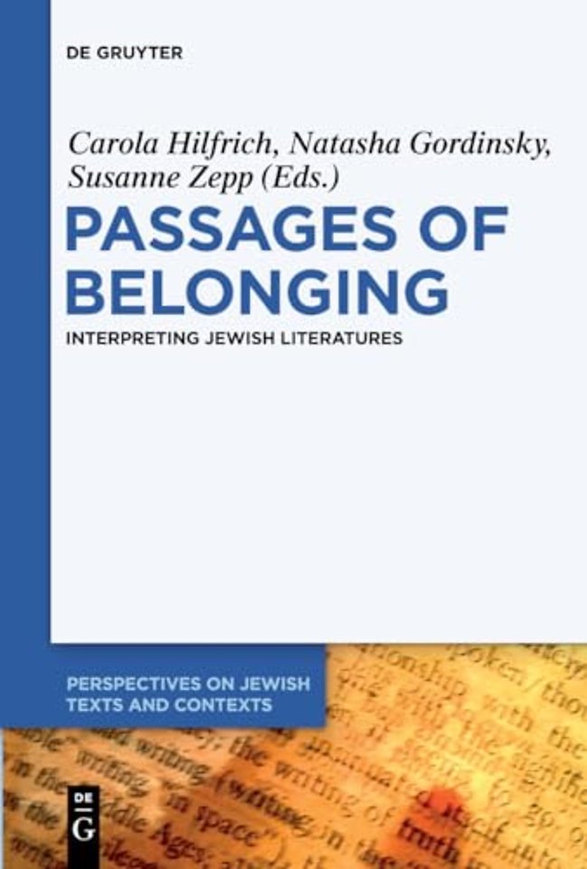 Passages of Belonging – Interpreting Jewish Literatures