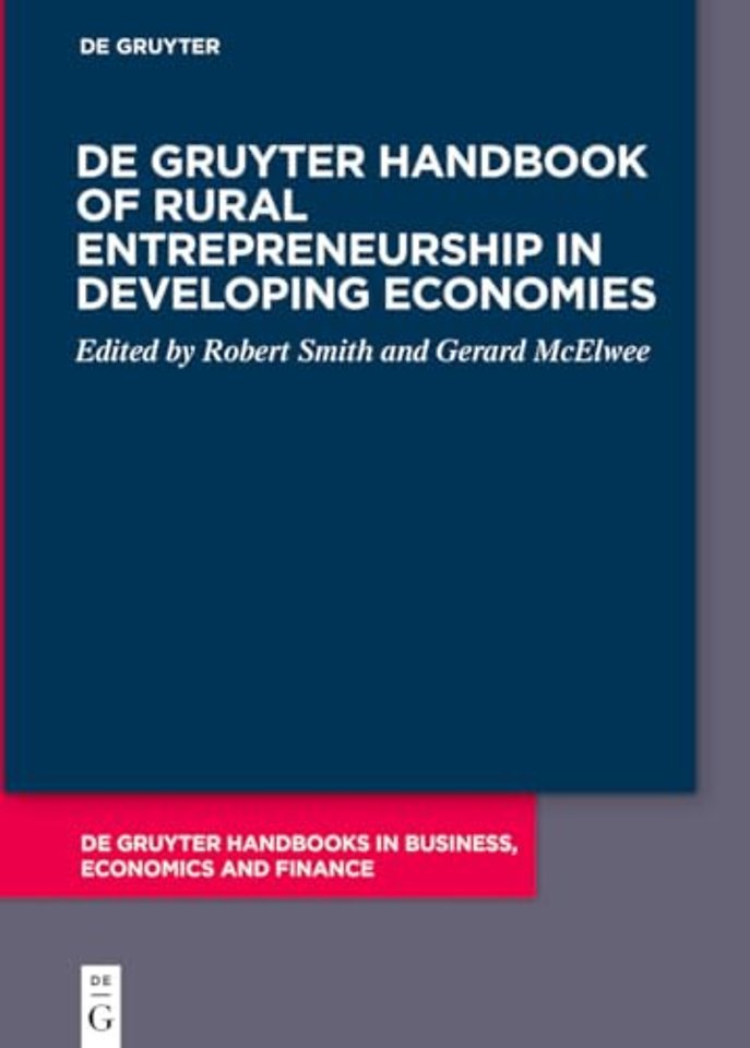 De Gruyter Handbook of Rural Entrepreneurship in Developing Economies