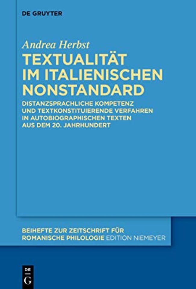Textualitat im italienischen Nonstandard