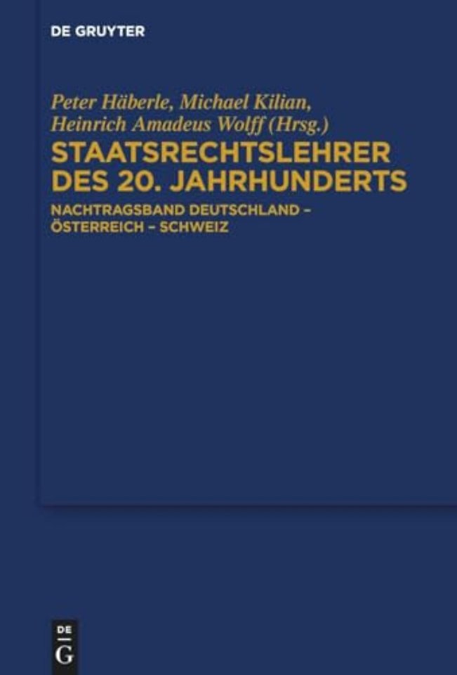 Staatsrechtslehrer des 20. Jahrhunderts
